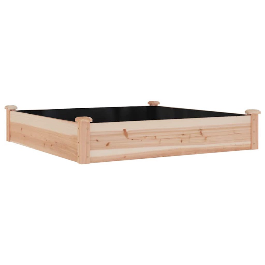 Carré potager avec doublure 120 × 120 cm