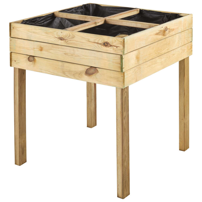 Potager sur pieds 90 L, carré
