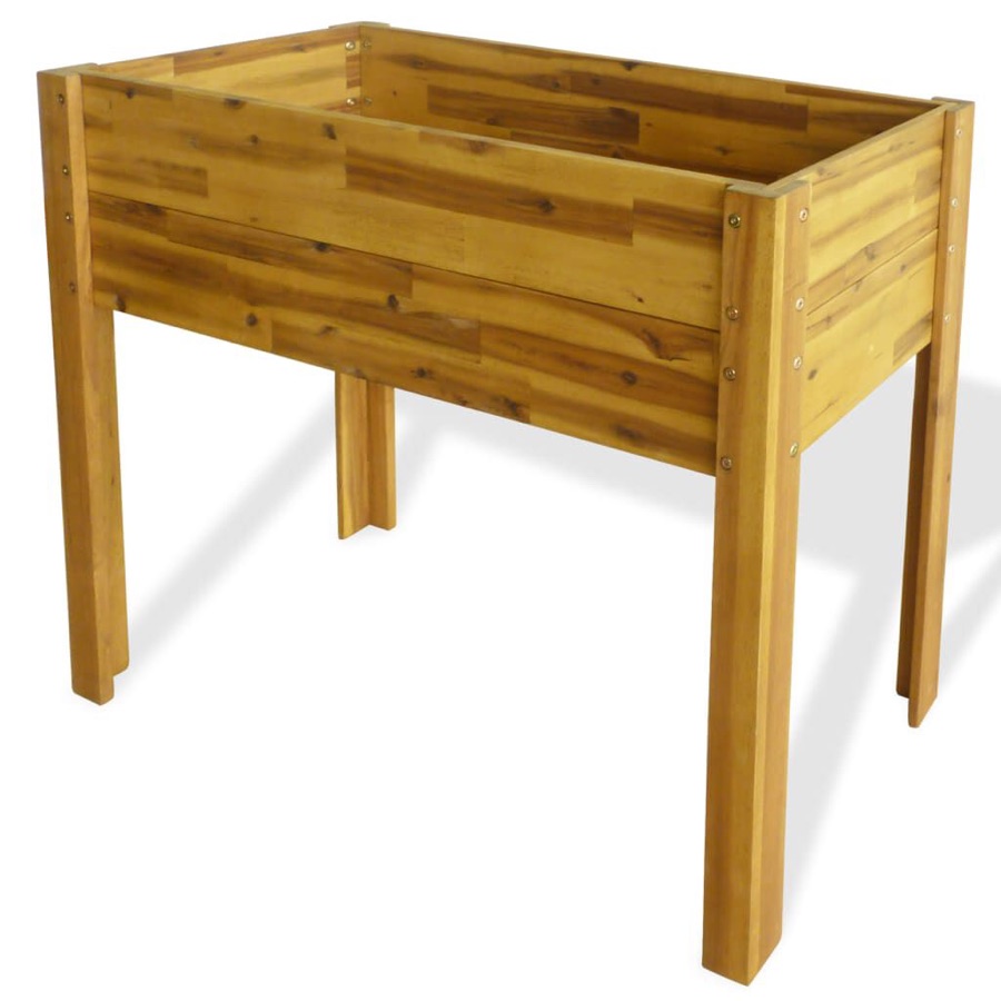 Potager sur pieds en acacia, hauteur 84 cm